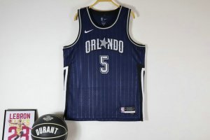 Maillot de Basket #5 Banchero Orlando Magic 23-24 city Marine Imprimé